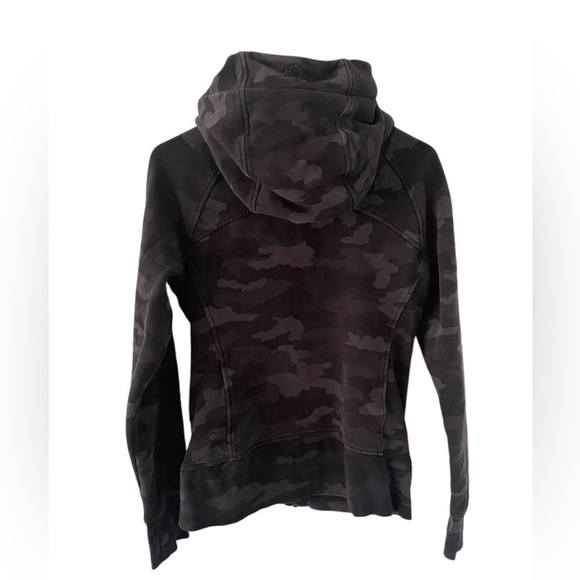 Lululemon Scuba Hoodie Light Cotton Fleece Heritage 365 Camo Deep Coal Multi 6 - Picture 8 of 9